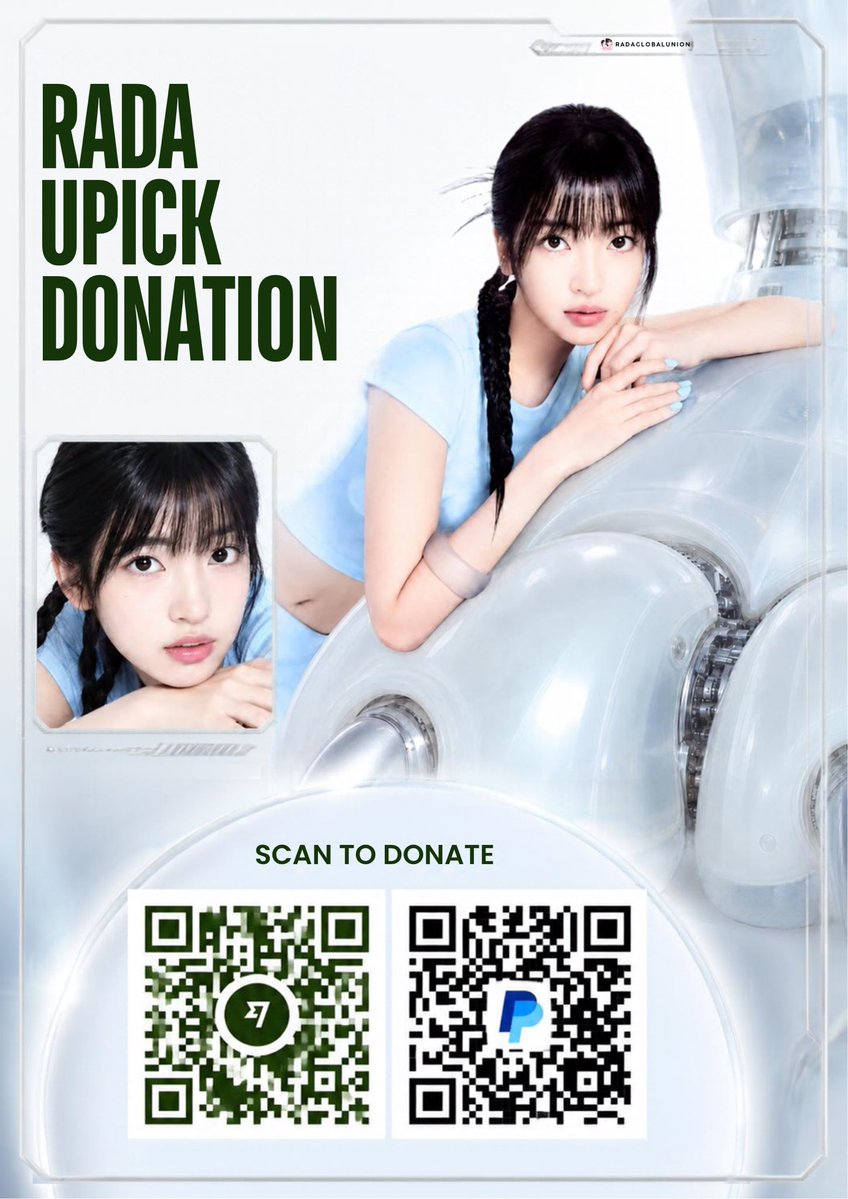 RADAGlobalUnion's tweet photo. #RADA STANS, WE NEED YOUR SUPPORT!

We’re opening a donation drive to help secure a win for our girls in the November Rookie Artist (Girl) category on UPICK! 🏆

RADA will be competing against strong opponents, so every contribution matters! Let’s unite together🩷

 #라다 #รดา https://t.co/x5Xixm3AHF
