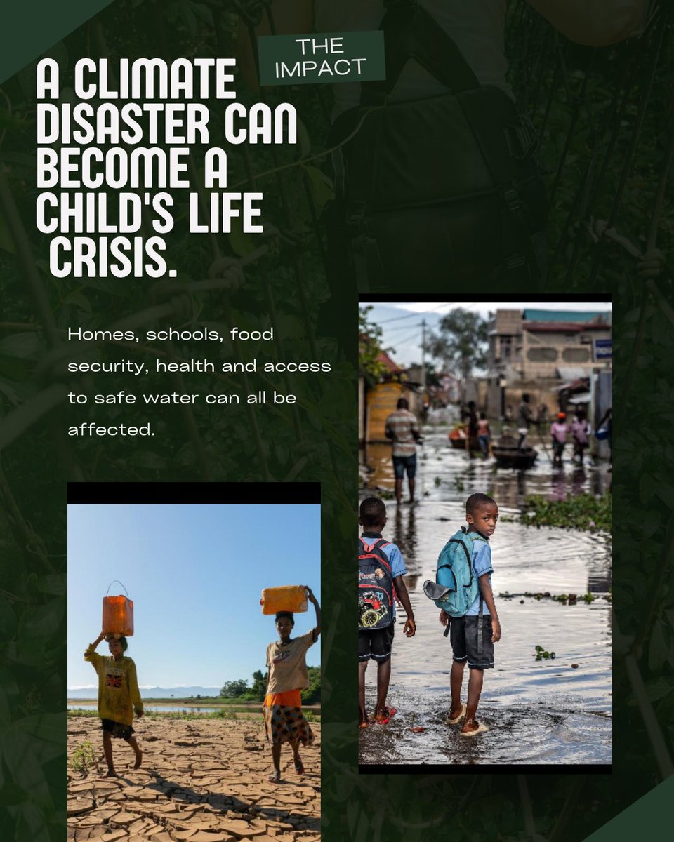 FairStartOrg's tweet photo. Climate change is also a children’s rights issue. It can threaten children’s health, education, food and access to clean water.

A fair future must protect children before harm becomes lasting.

UNICEF: https://t.co/Sg9UqLKTnU

Fair Start Movement: https://t.co/56JySfTAvs https://t.co/4SoTa2WWOw