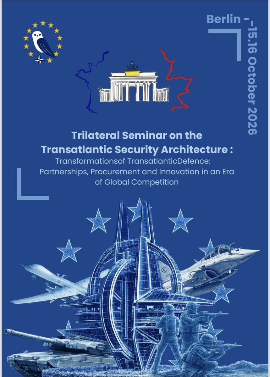ROEmbGermany's tweet photo. At the Trilateral Seminar on Transatlantic Security Architecture in Berlin, Ambassador @AStanescuRO highlighted the threats in the #BlackSea due to increasingly reckless Russian behavior, pointing out 🇷🇴Romania's commitment to Euro-Atlantic security.
#WeAreNATO #StrongerTogether https://t.co/Zqb8y2Qsdm