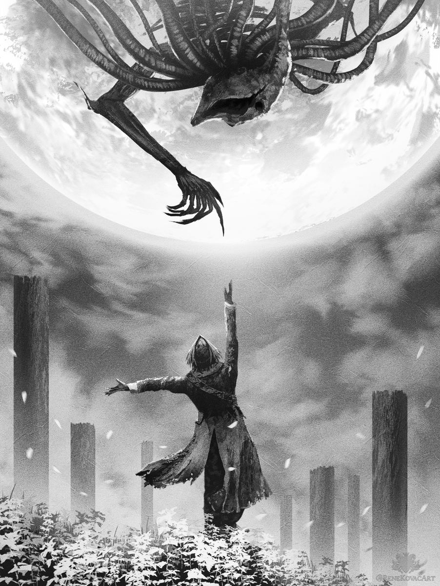 ReneKovacArt's tweet photo. CONTACT
B&amp;W Version with more grain
#BLOODBONRE https://t.co/talUtn26S8