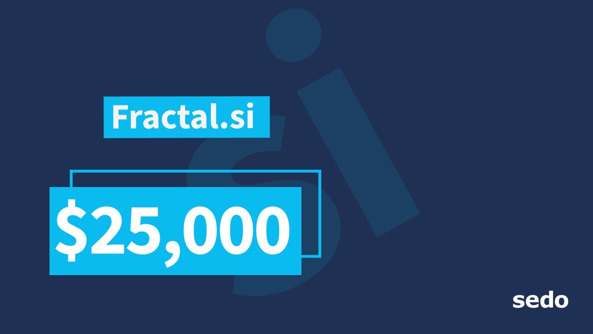 Sedo's tweet photo. 👀 .si is back in the spotlight!

After several sales under Slovenia's ccTLD last week, a .si domain has now reached our top three public sales with an impressive five-figure deal.

Definitely an extension worth watching! https://t.co/E8G16L8i7B