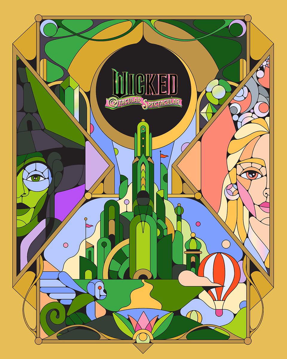 wickedmovie's tweet photo. Good news! We’re thrillified to reveal the enchanting poster for Oztacular Spectacular! Our utmost gratitution goes to Artist @lenatokens. 💚🩷

Universal CityWalk at Universal Orlando Resort | October 24 | 12PM-7PM https://t.co/LhhvFlMzkk