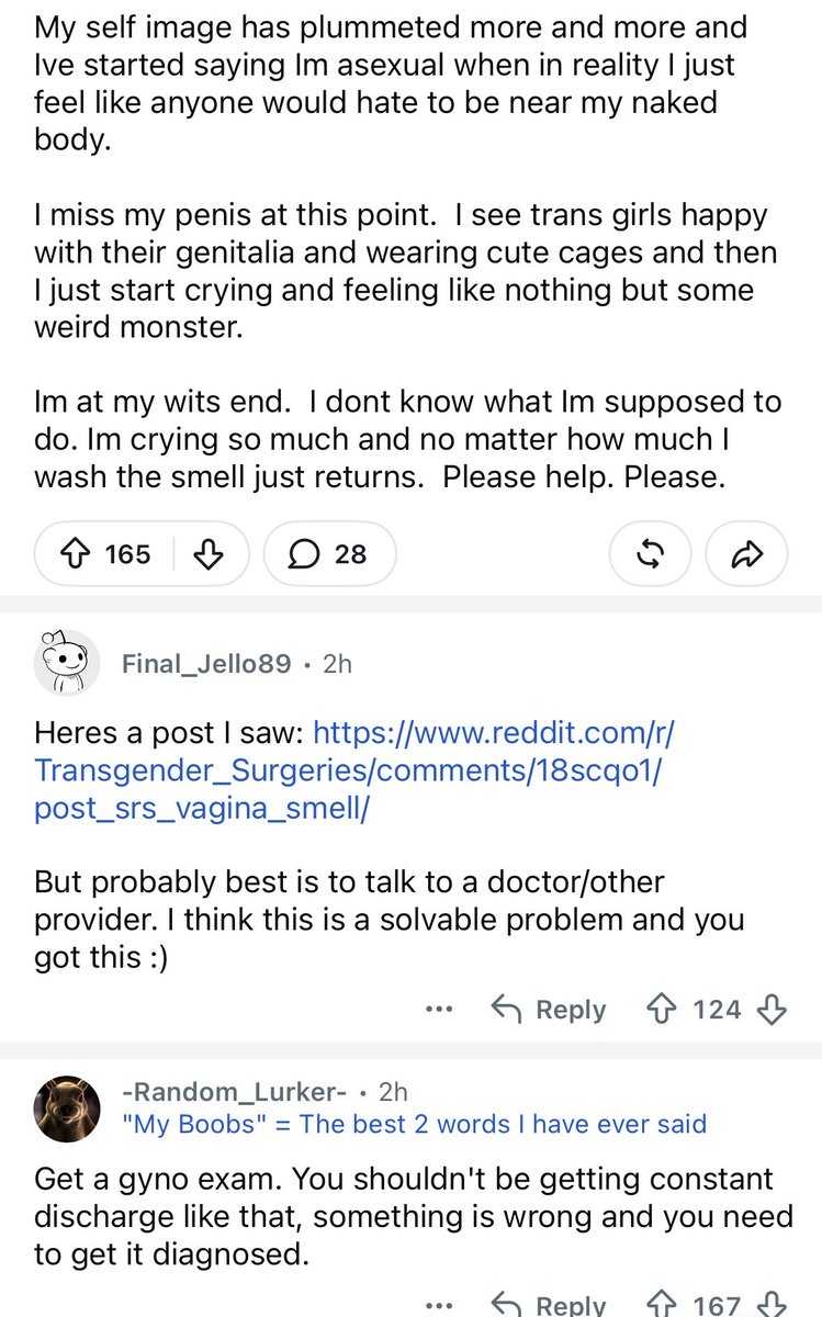 FairyForget's tweet photo. It’s not a vagina it’s his inverted penis that stinks &amp; what can a gynaecologist do for these men ? https://t.co/XVrAVGLqR4