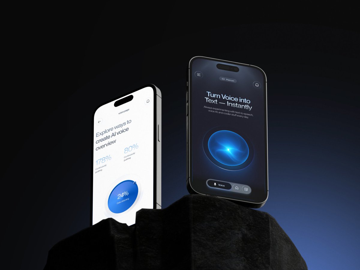 ikayesdesigner's tweet photo. AI Voice to Text Mobile App Design https://t.co/ZmNOKLQwsA