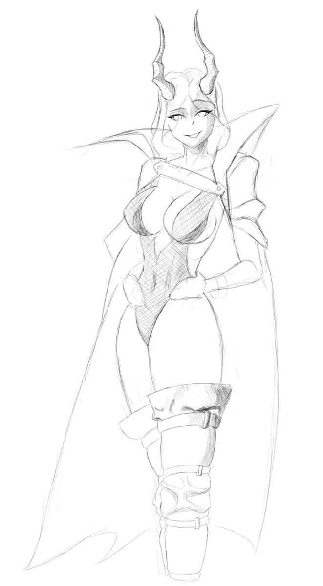 Harbor606's tweet photo. #sketch #digitalart #demongirl https://t.co/W5g0DZikzX