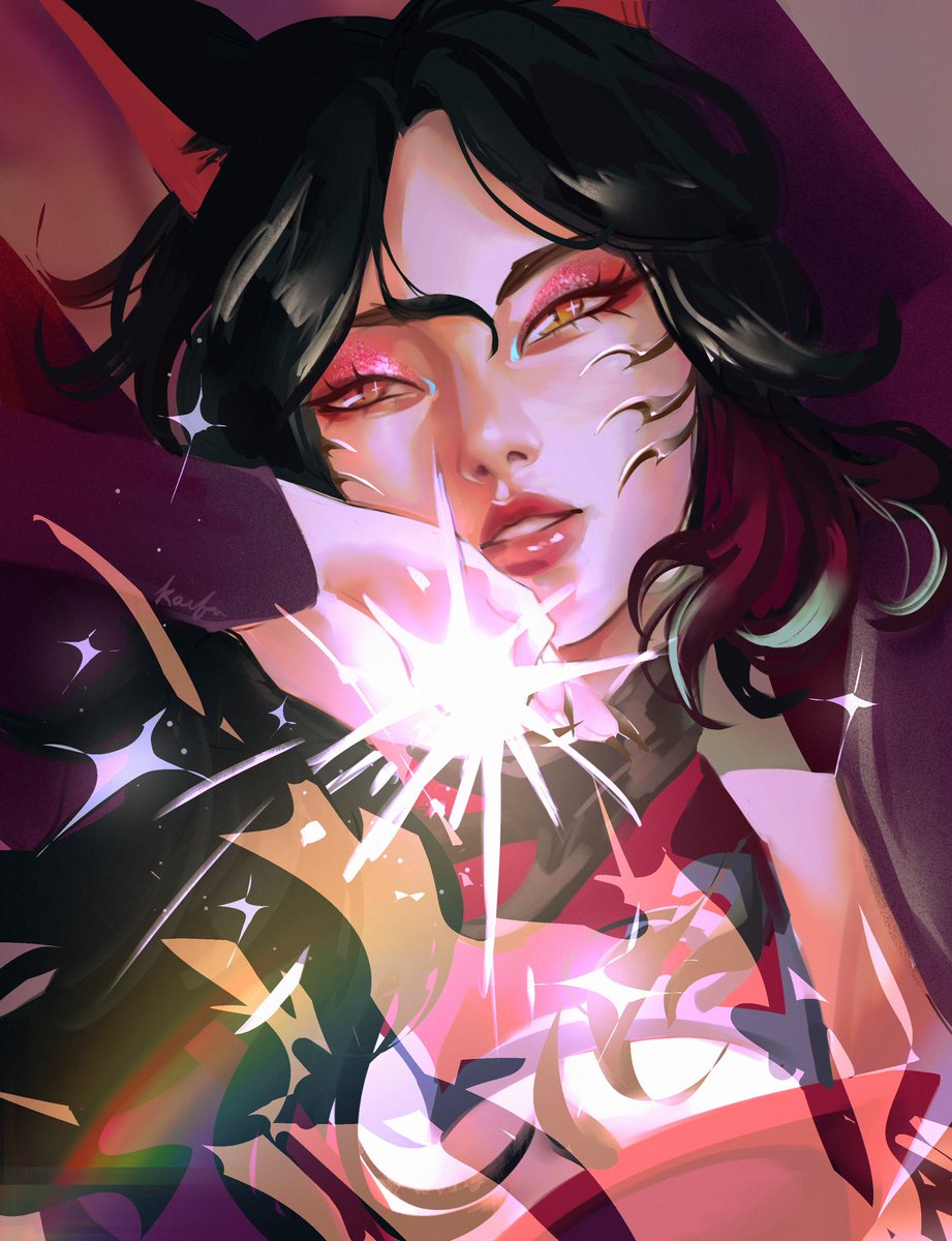 kaifu_ato's tweet photo. She’s a firestarter🔥💫✨ Oh how I missed u Ahri #kda https://t.co/Fbru0WE9iC
