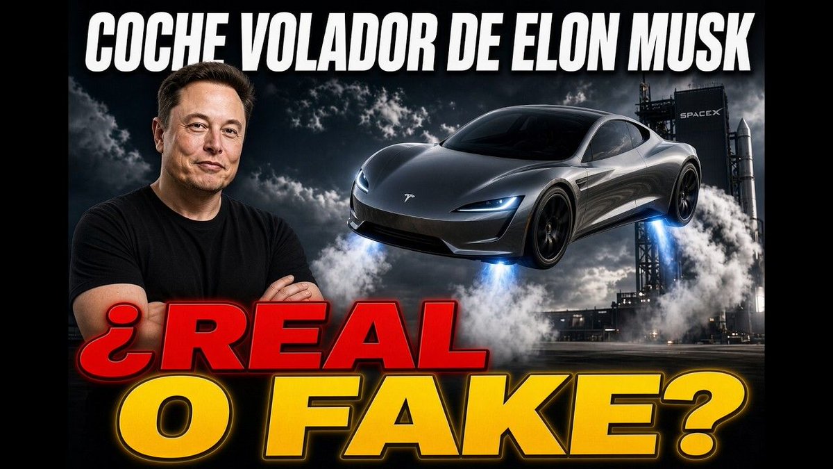 misteriosomundo's tweet photo. Coche Volador de Elon Musk: ¿REAL O FAKE? https://t.co/d88ikNglcW #videoprogramas #rafapal https://t.co/ihMZVNUvKs