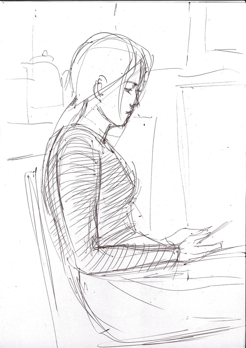 mimulus_fly's tweet photo. Fast sketch today 

#sketches #pendrawing https://t.co/ufa0TQ8pDy