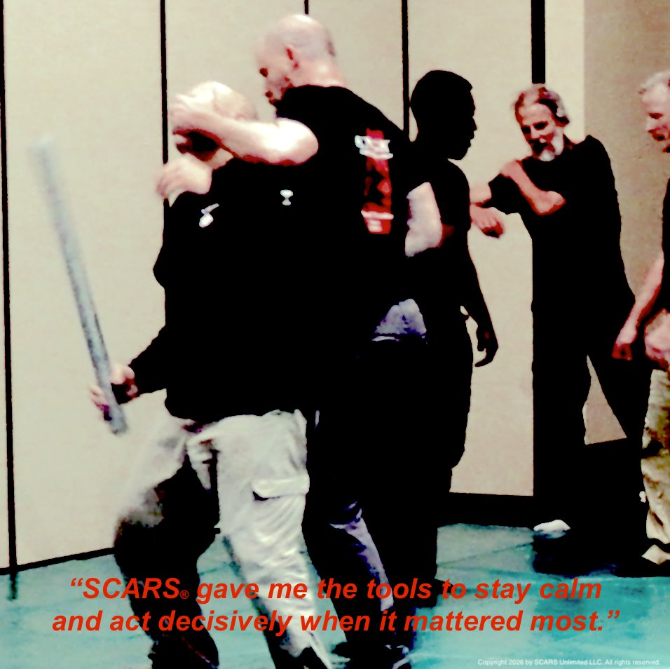 SCARSInstitute's tweet photo. “You will not regret it.”

That is how Chris W., an Army Veteran from Oklahoma, sums up SCARS® after live training. “It is not martial arts. It is using Physics, Psychology, Anatomy and Geometry to solve problems.”

https://t.co/5oItECWFiT

#scarstraining #selfdefense https://t.co/z0Cjsfc1D1