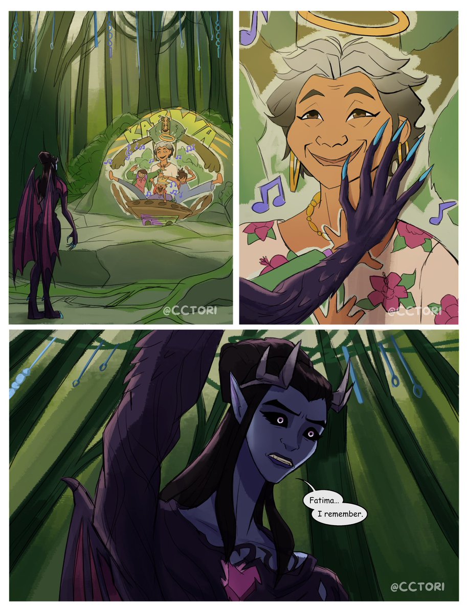 CC_Tori's tweet photo. Manang remembered who she had been missing, just to realize she was already gone #forgottenisland https://t.co/zm2E8ovWt4