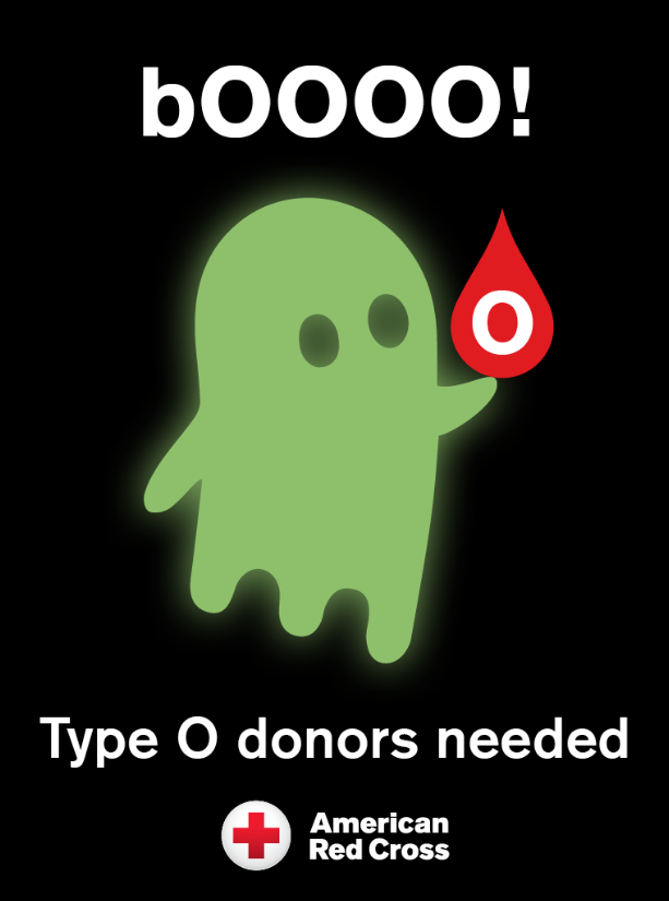 RedCrossNW's tweet photo. Help boo-st the type O blood supply! More type O blood donors are needed now to keep up with hospital demand. You can help ensure that hospitals are ready for patient emergencies and everyday needs. Give: https://t.co/qfUCpqHBXM https://t.co/0yKMnWHU2R