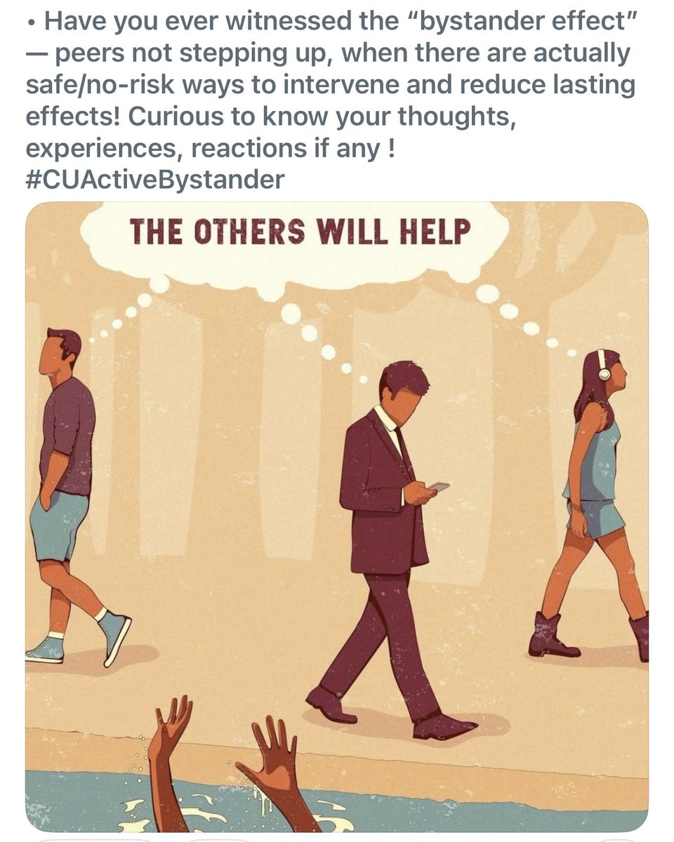 srimayeedam's tweet photo. #PeerSupport #ColumbiaUniversity #BystanderEffect #BystanderIntervention #ActiveBystander #CUActiveBystander https://t.co/3mDuFaXUZR