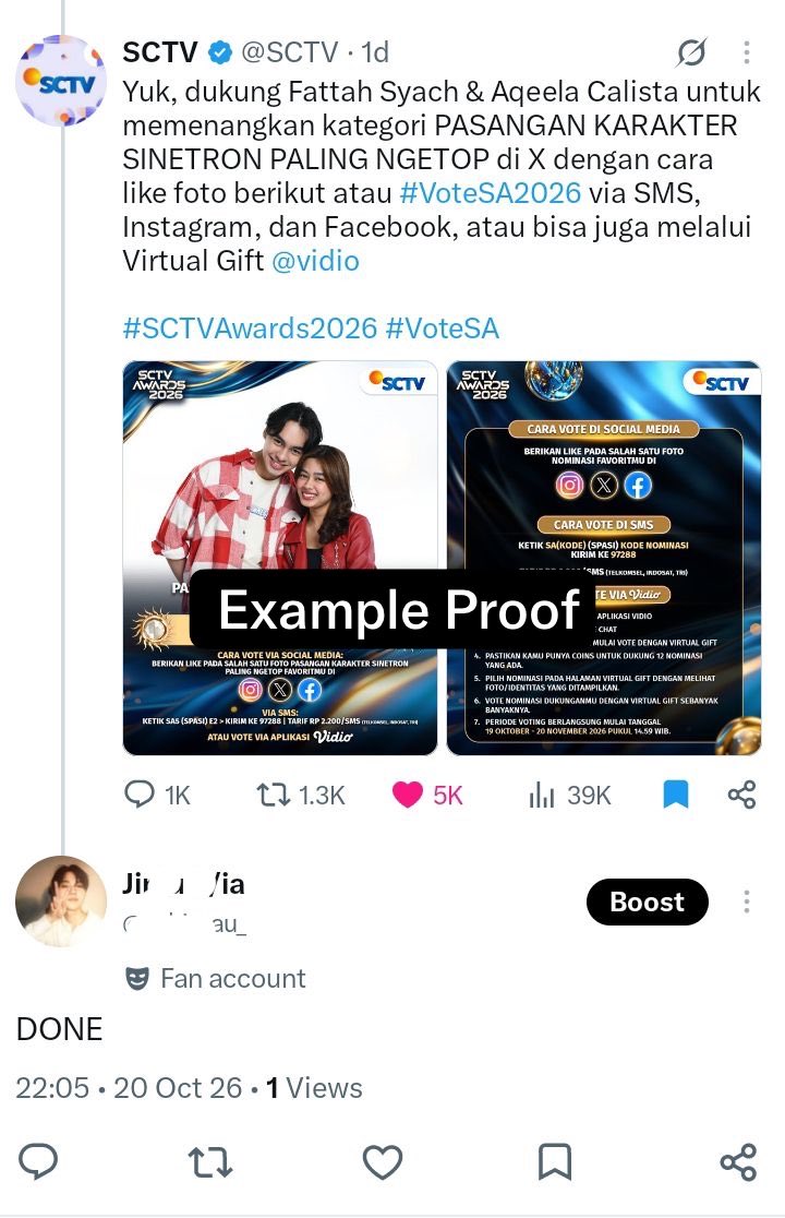votediamondteam's tweet photo. New Collaborasi TREASURE X FATTAH &amp; AQEELA  Best Couple! 
#TREASURE #2026MAMAVOTE 
🎯 1.000

⏰⏳: 21 Oktober - 08 November 

Rules Vote : 
1. Like Postingan 
2. ⁠Comment "Done💎🩵" 
3. ⁠RT

NOTE : Kirim bukti pada bagian komentar!
LINK FOR VOTE : https://t.co/TilGdsukSV https://t.co/a5U3YlTdlA