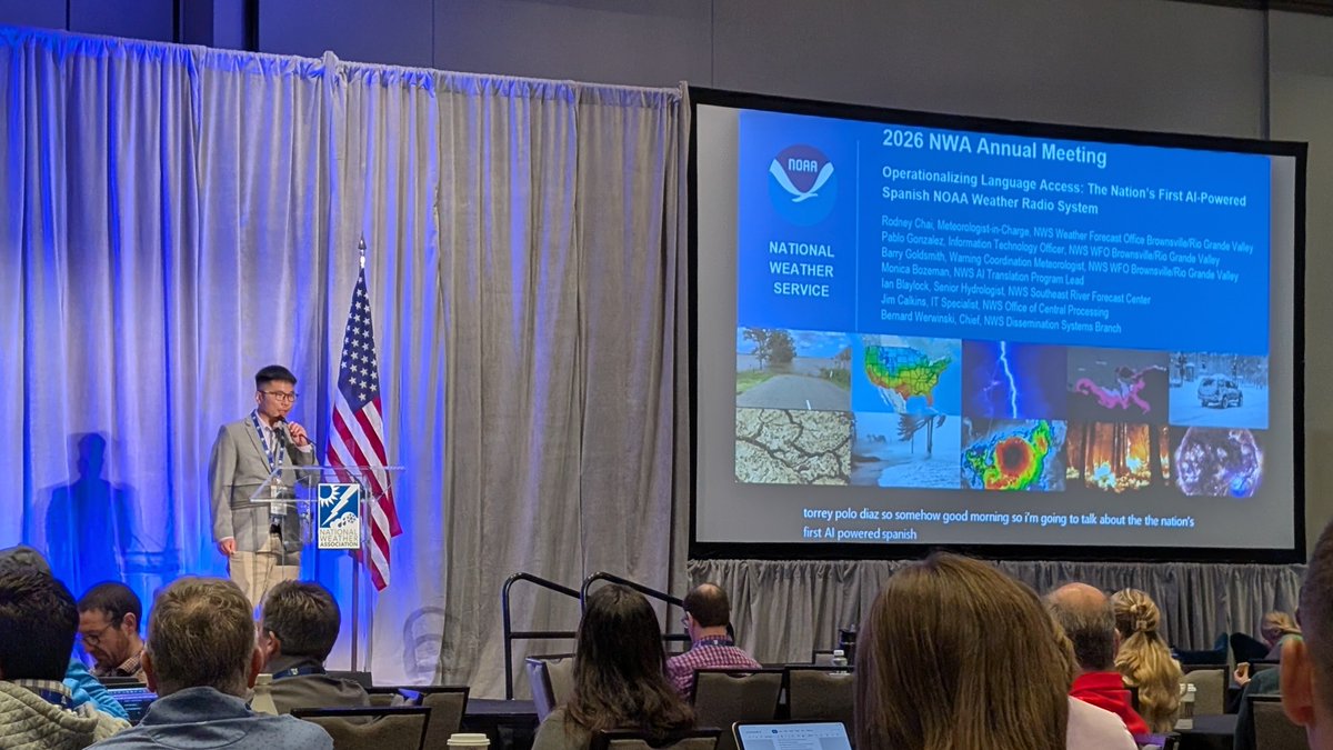 danncianca's tweet photo. Great presentation, @RodneyChaiWX
Watch out for those small crafts!
#NWAS26 https://t.co/hJr8SNNIKY