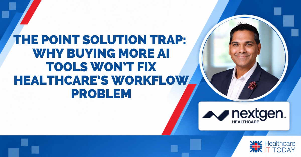 techguy's tweet photo. The Point Solution Trap: Why Buying More AI Tools Won’t Fix Healthcare’s Workflow Problem #HITsm @NextGen
https://t.co/tzQowtJSGC https://t.co/IOGGbED5zP