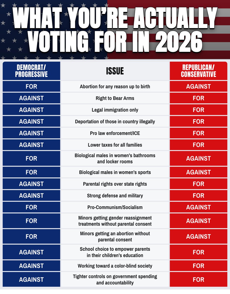 teixeiramark25's tweet photo. What you’re voting for in this election. https://t.co/lXofbTusNe