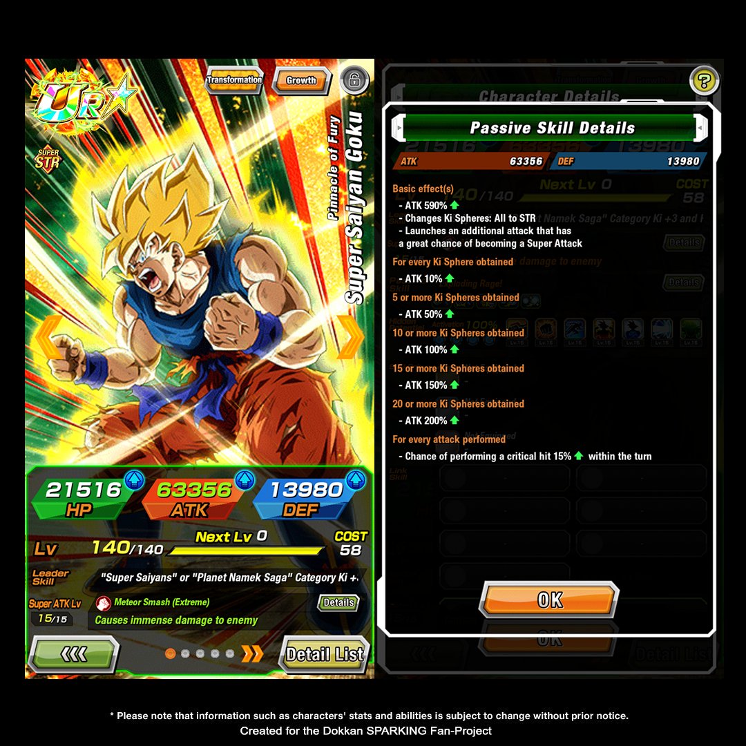 PROJECTSPARKING's tweet photo. UR [Pinnacle of Fury] Goku can soon be Super Extreme Z-Awakened on SPARKING!

After Super Extreme Z-Awakening, his Passive Skill will be strengthened! (1/1)  
#dokkanbattle #dragonball #DokkanSPARKING https://t.co/PKoEVHDFDi
