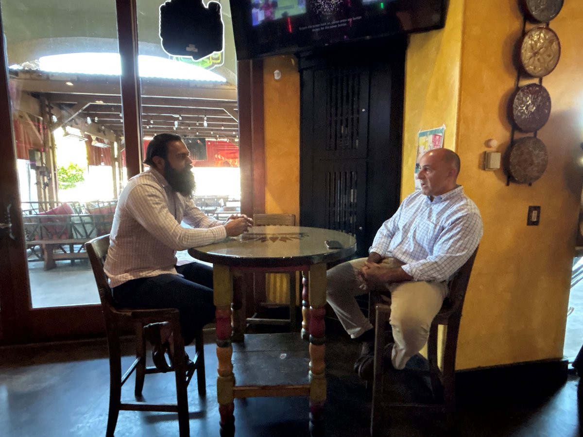 RepJimmyPanetta's tweet photo. Appreciated the opportunity to talk to a local restaurant owner to hear about the challenges they face and how I can continue to support small businesses throughout CA-19. https://t.co/X4jf8BG3AC