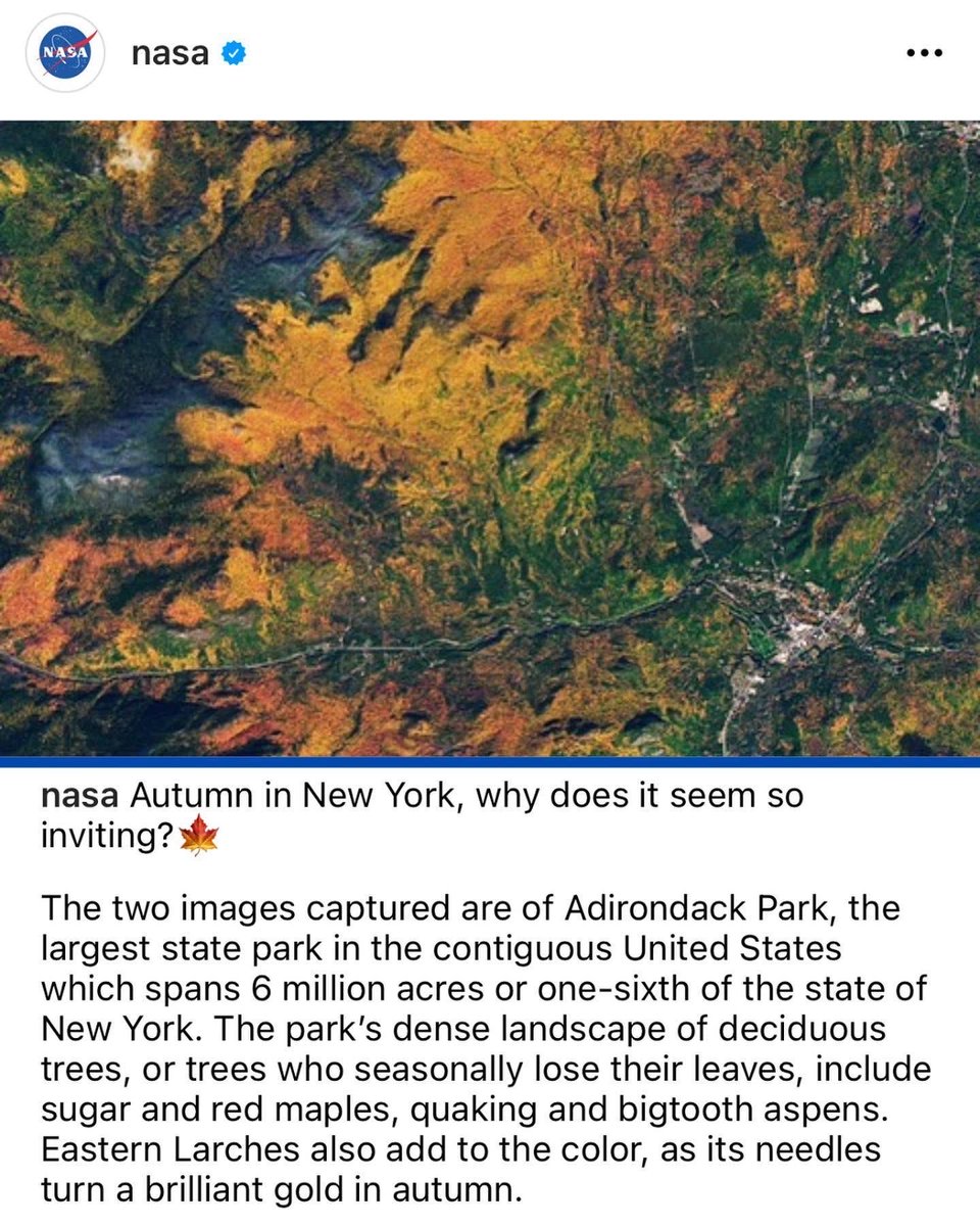 TwoButtonsDeep's tweet photo. The Great Upstate, as seen from space  🌎 👀

📷: NASA https://t.co/JrpoodWGBR