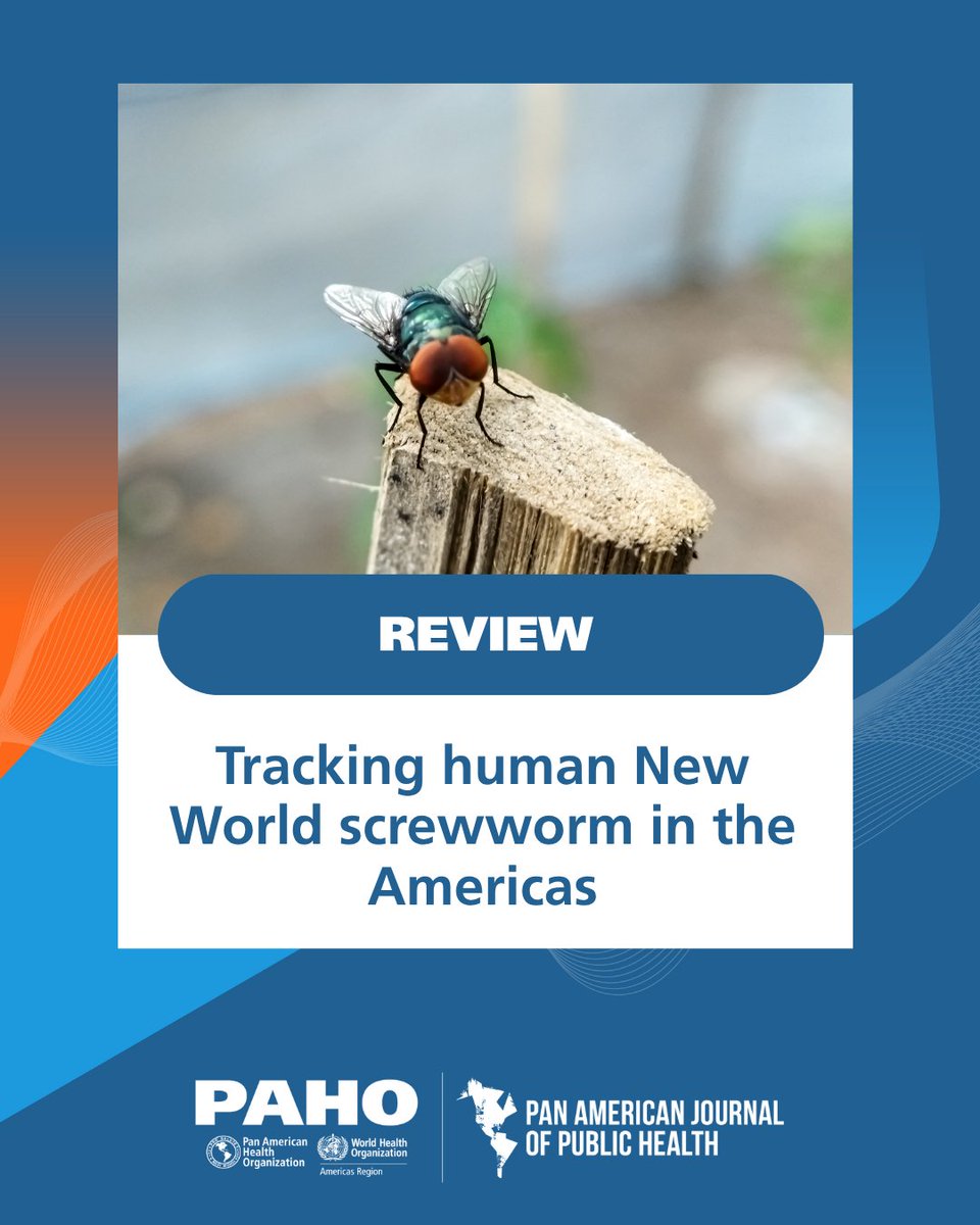 rpsp_pajph's tweet photo. A new review of human New World screwworm cases in the Americas highlights common clinical presentations, vulnerable populations, and priorities for surveillance and response.
🔗 https://t.co/TYg46JPQTb
#Screwworm #PublicHealth #OneHealth #Americas https://t.co/xjQ79SeQSJ