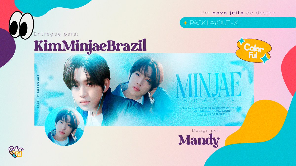 Colorfuldsg's tweet photo. ✧ Entregue para:@KimMinjaeBrazil 
✧ Design by: Mandy    

Faça seu orçamento via DM!   
COLORFUL DESIGN, 2026 © https://t.co/R3F68UsljC