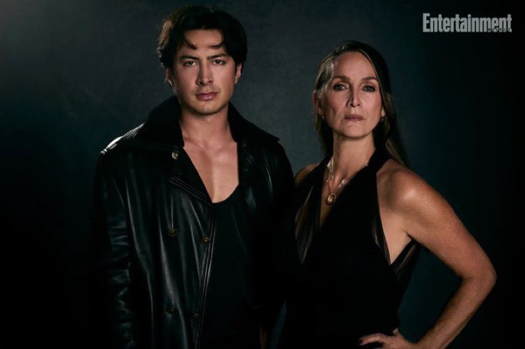 hudsonconnorupd's tweet photo. Hudson Williams and Carrie-Anne Moss for Entertainment Weekly https://t.co/3FDVycNQju