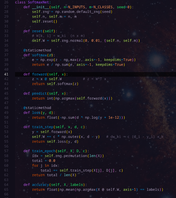 w_wander_r's tweet photo. Built a Softmax classifier from scratch in Python to recognize handwritten 8x8 digits 🚀

No high-level ML frameworks just pure math, NumPy, and matrix multiplication. Diving deeper into machine learning concepts! https://t.co/EEZLKQOr3r