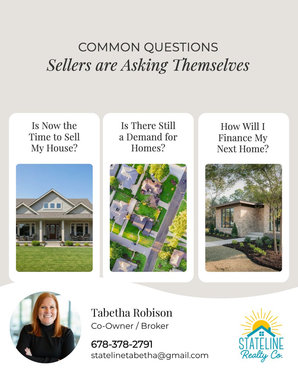 RealtorTabetha's tweet photo. Timing isnโt the only factor when selling a home. ๐ก Your equity, local buyer demand, pricing, presentation, and next move all matter. A strong strategy starts with understanding your market and making decisions based on your specific goals.
#Idoitall #statelinerealtyco https://t.co/KCNpmifG9t