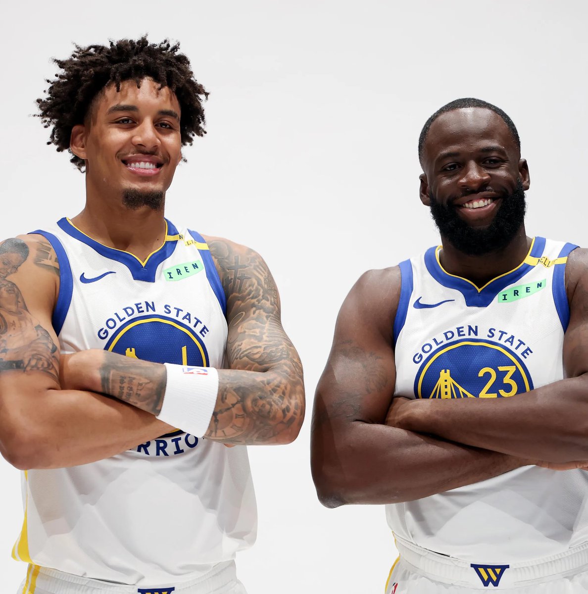 TheWarriorsTalk's tweet photo. Draymond Green on Yaxel Lendeborg: 

“The Golden State Warriors has found the next face of the franchise.”

(via @DraymondShow) https://t.co/n5OhOm4wrr