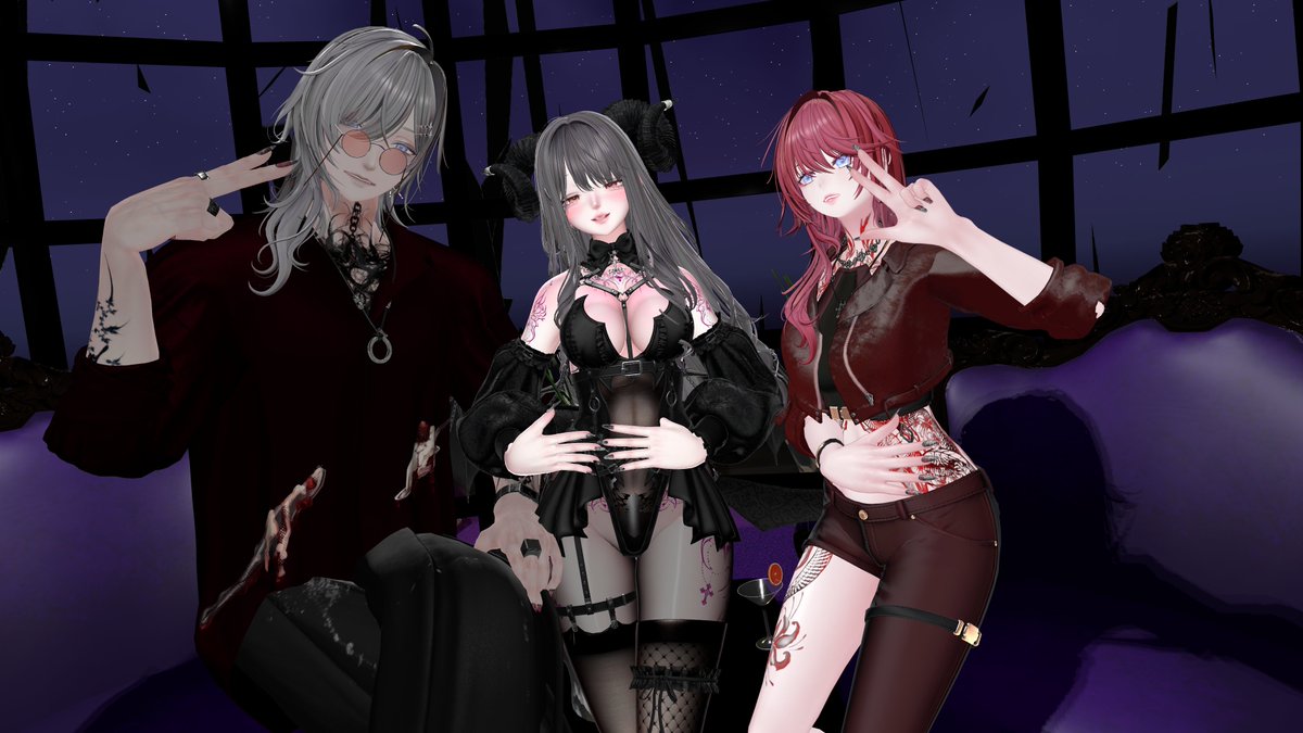 nyanko_no_tora's tweet photo. 魔族RP新イベント『VICTIMA』さんにご招待いただきロコモコと行ってきました！
ワールド、演出も凝っていて。キャストさんは個性的で素敵な方ばかりで楽しかったです！
…ロコモコが悪魔より悪魔らしいのはデフォルトですｗ
#VRC_VICTIMA #VRC接客イベント https://t.co/WHt5AeBbtS