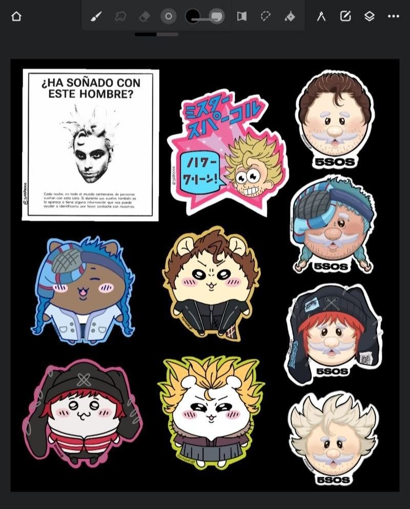 _SHAPOOKIE_'s tweet photo. Some freebies I made for 5sos concert! https://t.co/4sVhjBEcoJ