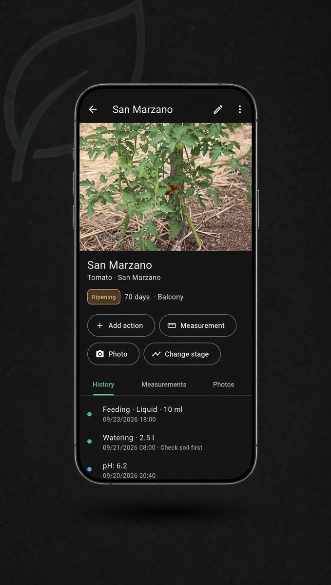 GrowCall's tweet photo. GrowCall: a private plant journal and growth calendar.
Track care, measurements and growth stages for every plant. Offline, no account, your data stays on your device.
Web app coming soon.
by @BENDER_INTERACT
#plantcare #indiedev https://t.co/97Bofa8vWv