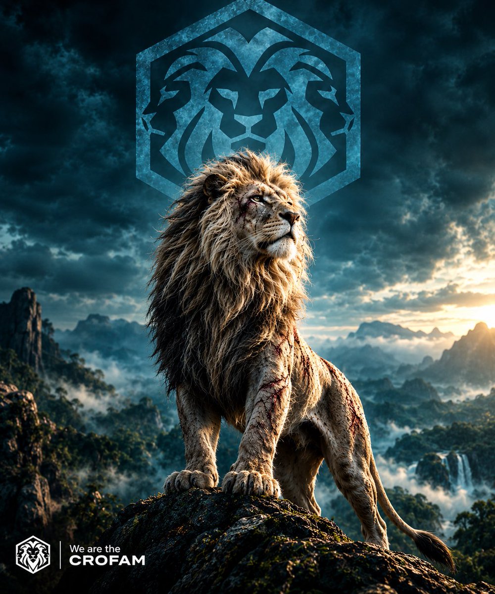 TheCronosFamily's tweet photo. 🦁 Our lion has battle scars, but he's STILL STANDING STRONG. 🔥

To those who are fading $CROFAM … you might soon regret underestimating this lion. 👀

He's ready for the next fight, ready to conquer another milestone. 💪

🦁❤️‍🔥 WE ARE THE CROFAM. WE ROAR!
#CROFAM #Cronos https://t.co/HiY02ToXTm