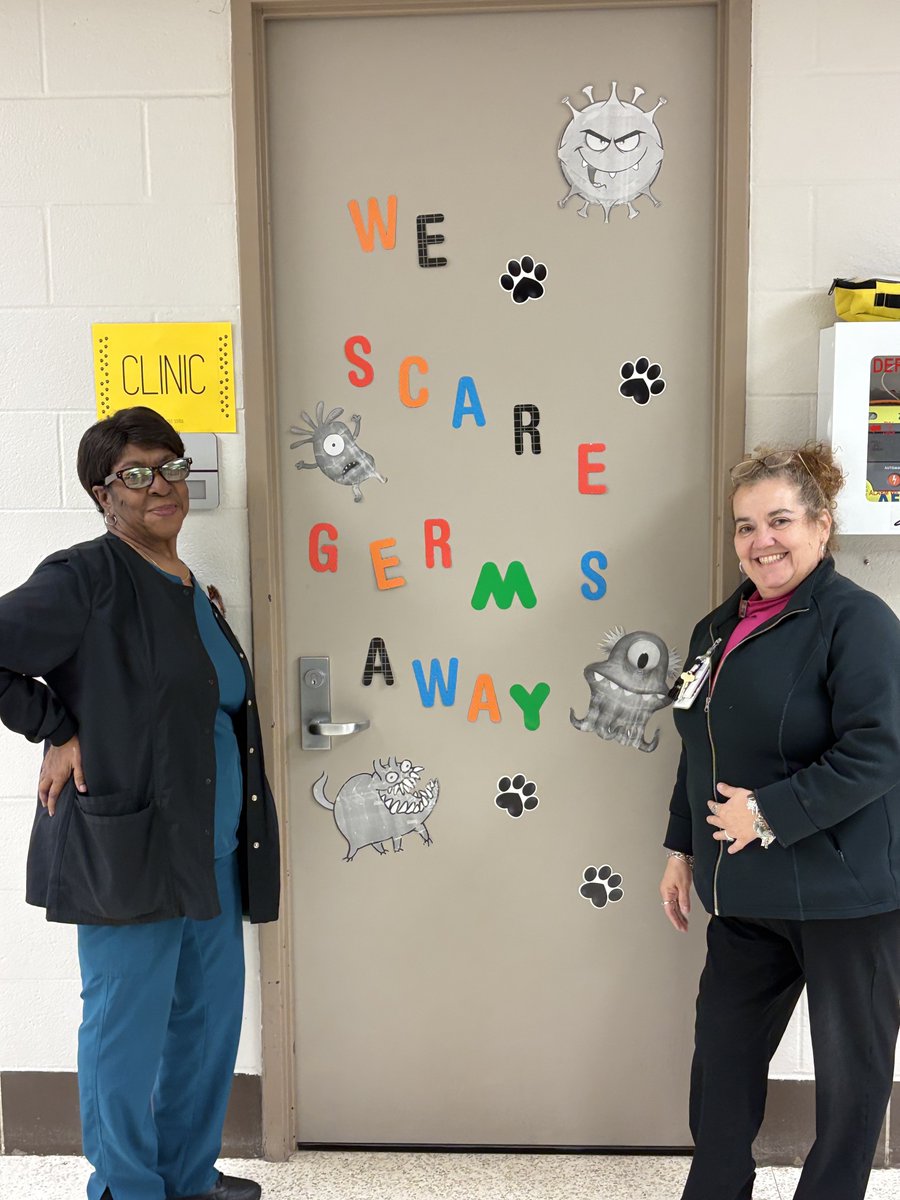 alief_middle's tweet photo. ๐ป๐ฆ BOO to the FLU! ๐ฆ ๐
At AMS, even the germs know they're NOT welcome! ๐๐๐ค Our amazing clinic team is scaring germs away, one Cub at a time! ๐ป๐ช๐ฝ
#WeScareGermsAway #AMSCubs #HalloweenFun #HealthyCubs #CubNation https://t.co/YUwGFZ2Edz