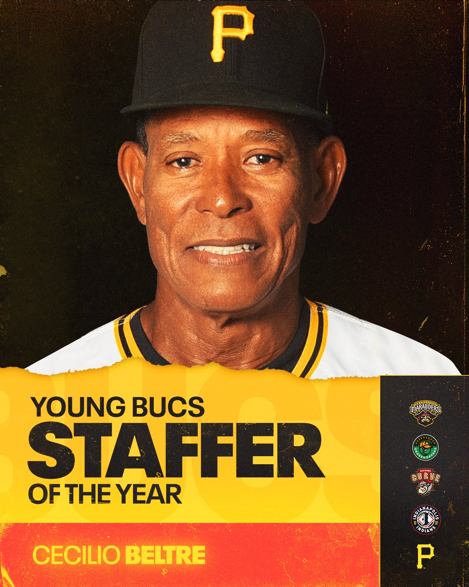 YoungBucsPIT's tweet photo. Cecilio Beltre is your Young Bucs Staffer of the Year‼️ https://t.co/9IP68UYYtH
