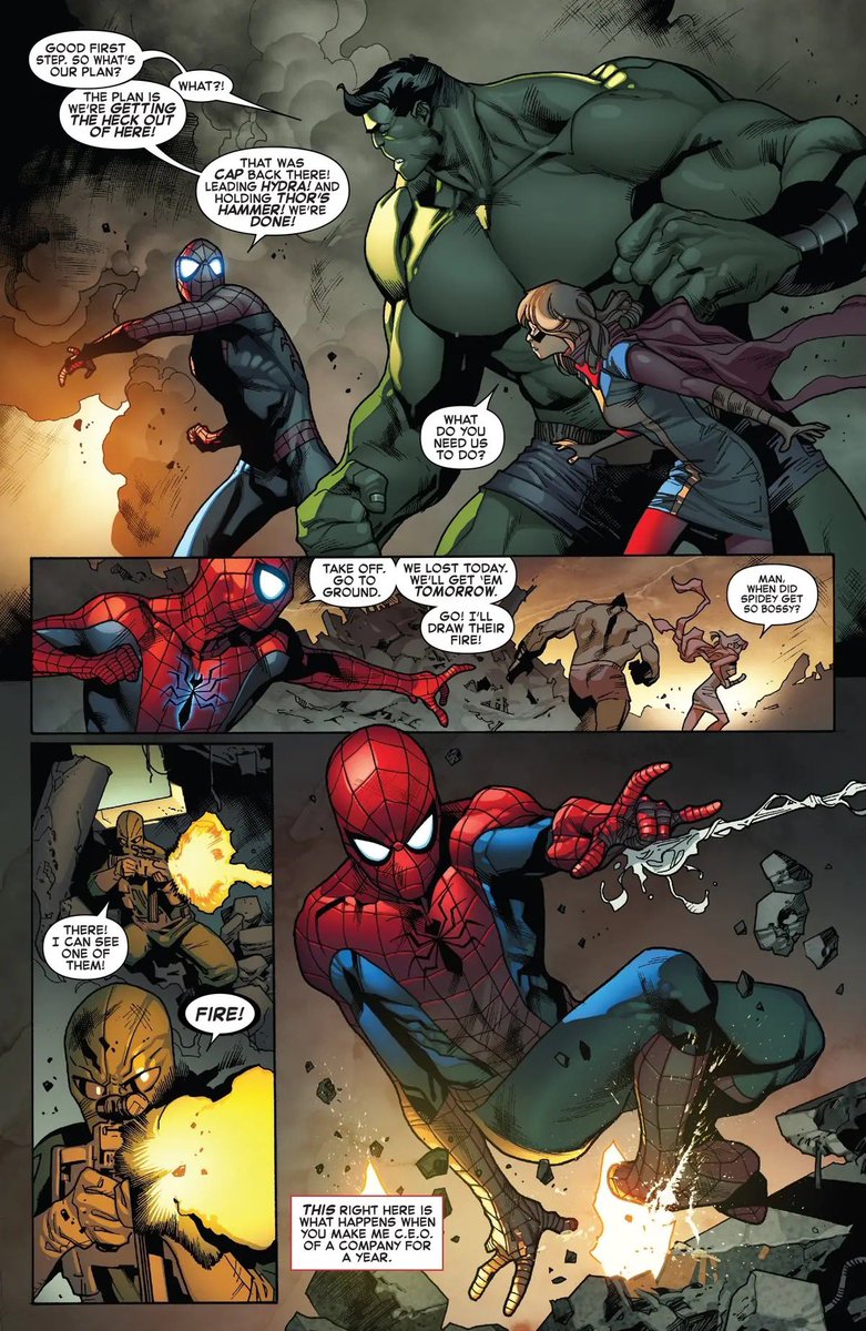YourTimelinee's tweet photo. i love peter trying to lead everyone out https://t.co/H7sBYA97Iy