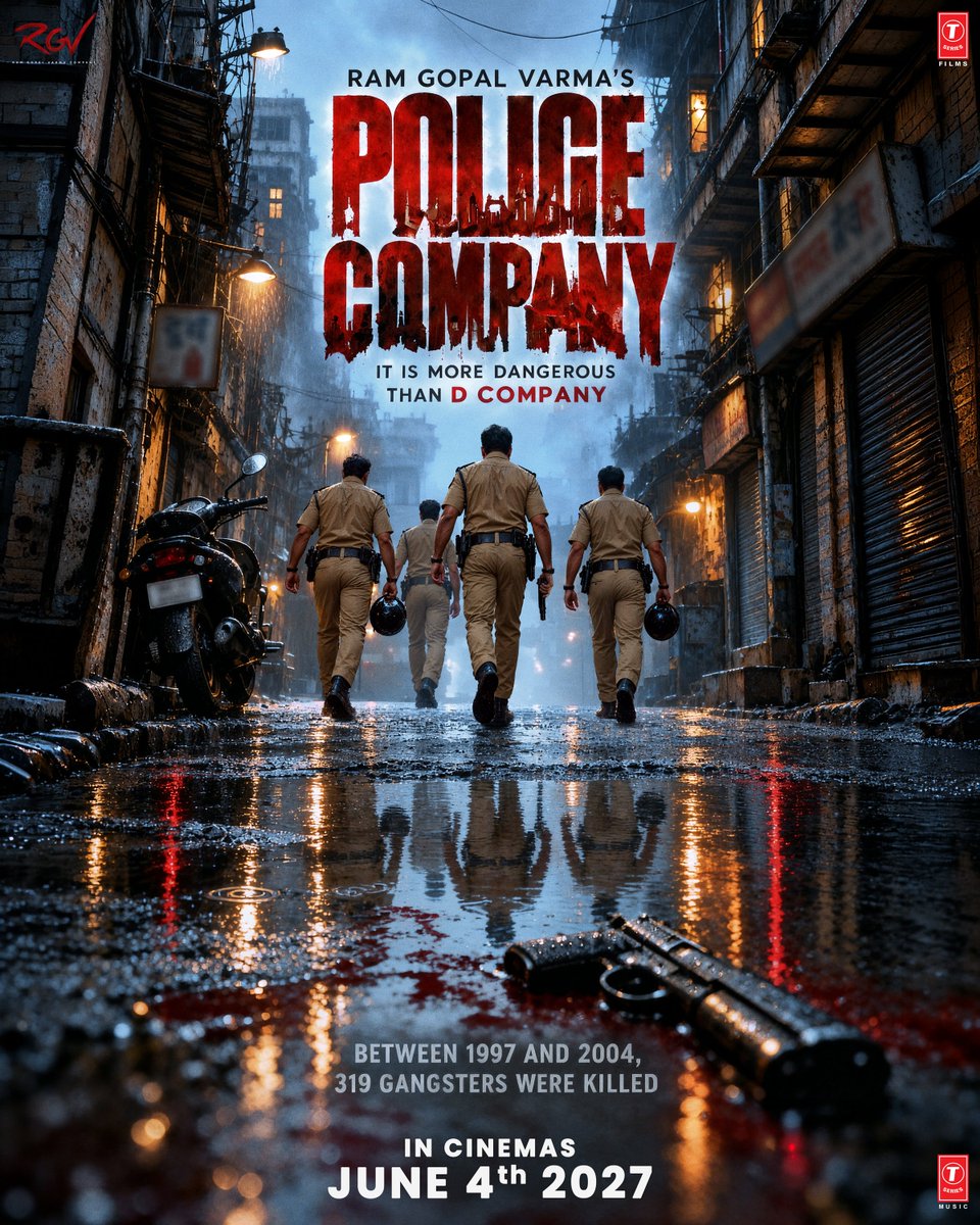 taran_adarsh's tweet photo. HARSHAVARDHAN RANE AS LEGENDARY ENCOUNTER COP DAYA NAYAK – 'POLICE COMPANY' RELEASE DATE LOCKED... #PoliceCompany – starring #HarshvardhanRane as the legendary encounter cop #DayaNayak – will release on 4 June 2027.

The ensemble cast also features #FardeenKhan, #FatimaSanaShaikh, #PareshRawal, #SaurabhShukla, #MakrandDeshpande, and #AshwiniKalsekar.

A T-Series Films and RGV Company production, the film is directed by Ram Gopal Varma and produced by Bhushan Kumar, Krishan Kumar, and Ram Gopal Varma.
