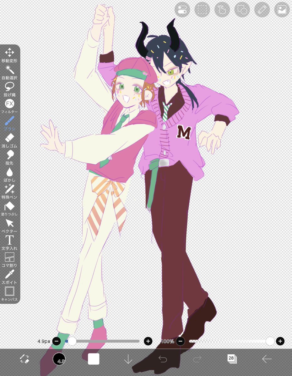 DxxR_Mare's tweet photo. 動画絵の途中経過🍬 https://t.co/tSpv3yl1rN
