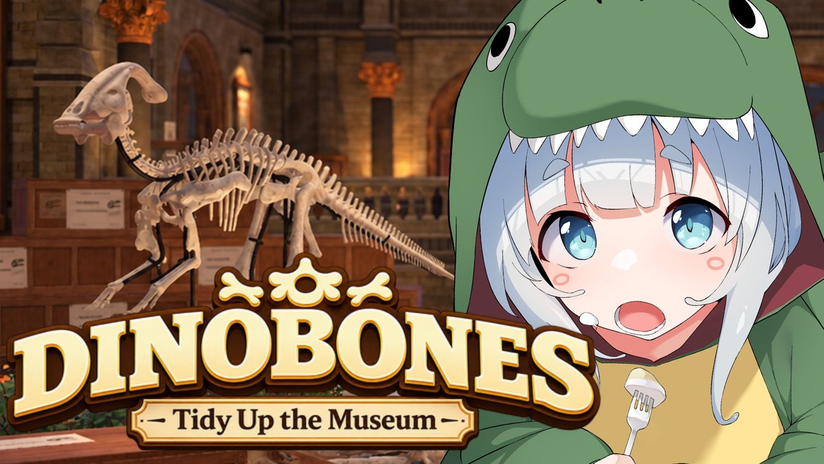 Uge_And's tweet photo. 【DinoBones: Tidy Up the Museum】

恐竜博物館、まだ何も準備できていません🦖！！！
深夜にまったり恐竜の化石組み立て

https://t.co/R8889jUKuX @YouTubeより https://t.co/TNEMEmrwI5