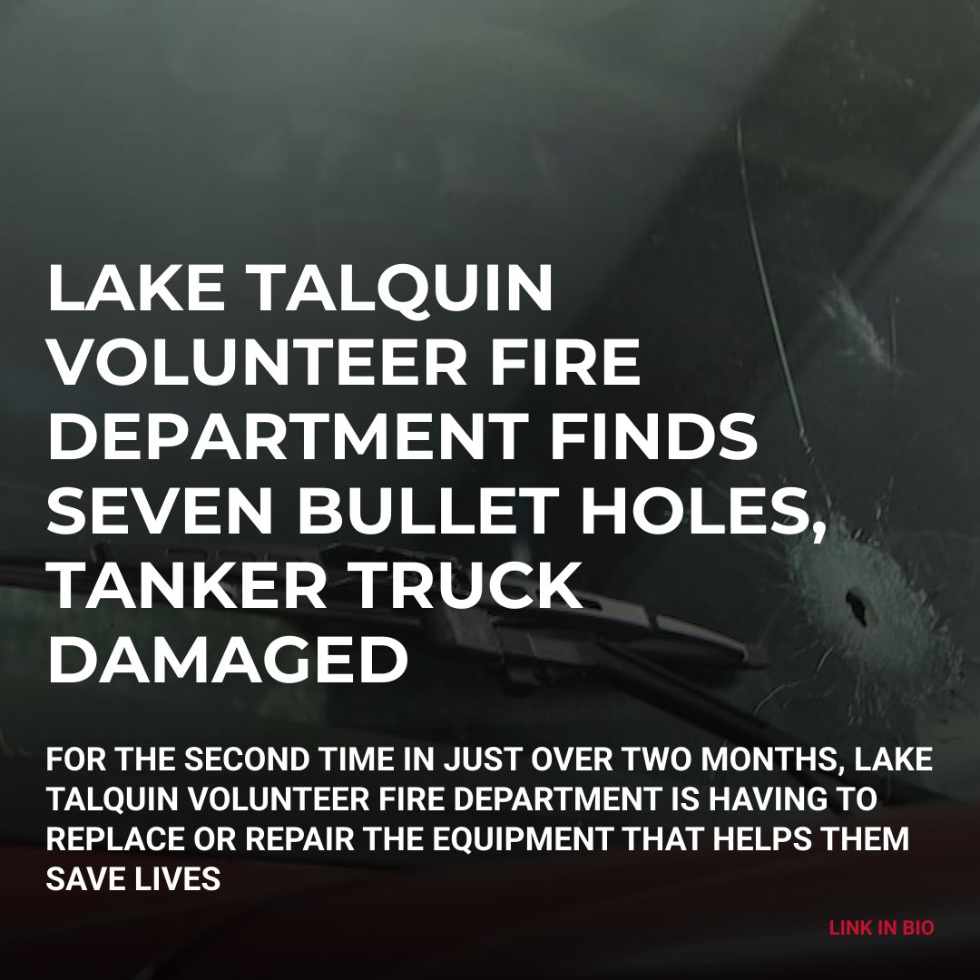 WCTV's tweet photo. For the second time in just over two months, Lake Talquin Volunteer Fire Department is having to replace or repair the equipment that helps them save lives. https://t.co/MFk8EWNZc6
