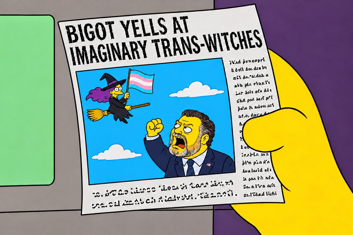 GodlessEngineer's tweet photo. Ted Cruz yelling at imaginary trans-witches is crazy for 2026. https://t.co/1pgs3AV0t5