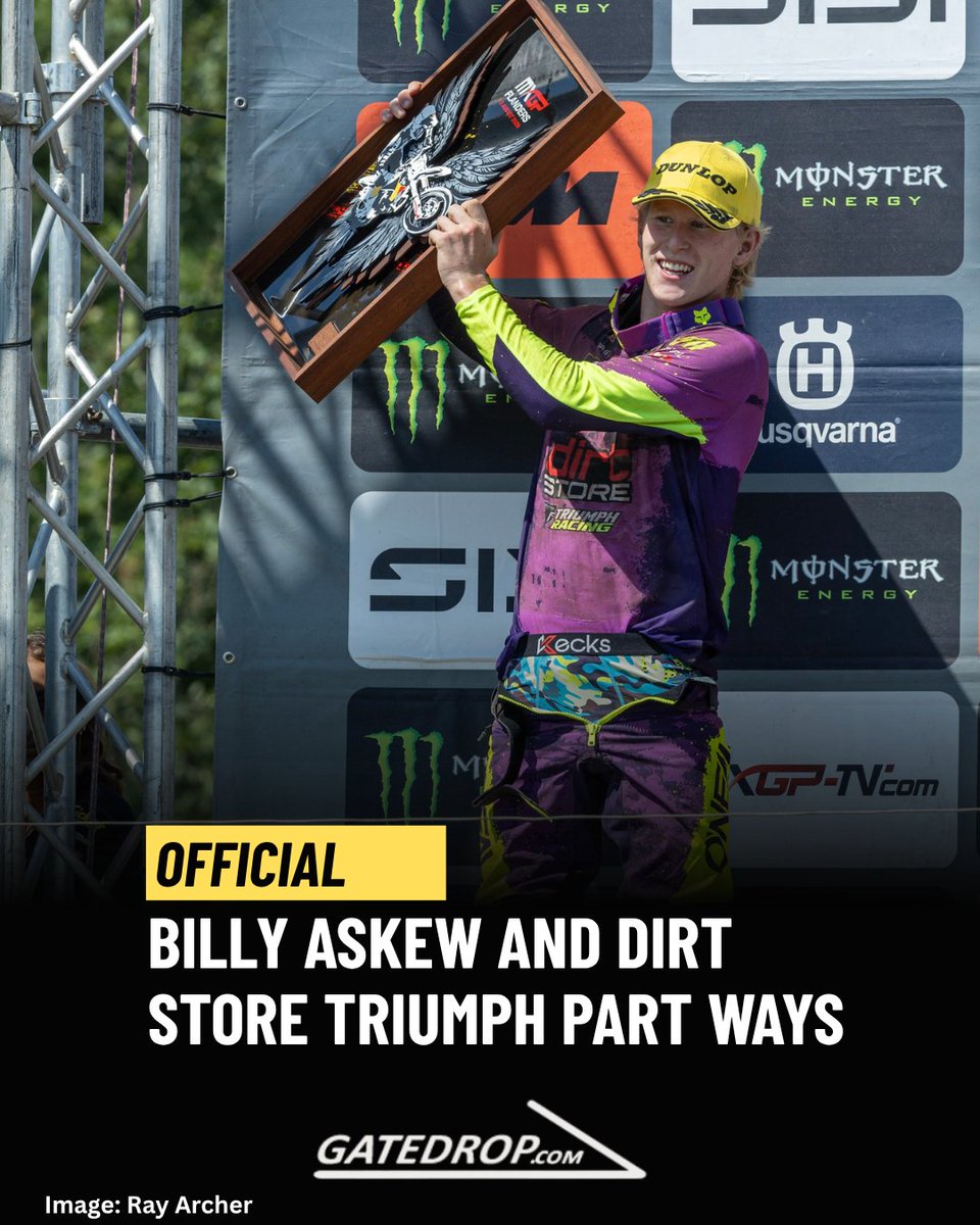 GateDropMx's tweet photo. 🇬🇧 𝐂𝐎𝐍𝐅𝐈𝐑𝐌𝐄𝐃: Billy Askew and Dirt Store Triumph part ways after two seasons together!

🔗 More info 👇
 https://t.co/PgKhLjGhlR https://t.co/M7IE48poG6