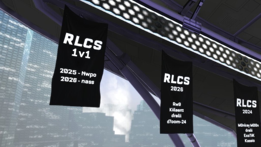 RLEsports's tweet photo. Immortalized on Champions Field 🤩

Live in Rocket League later today 🙌 https://t.co/TPCZm7VLkn
