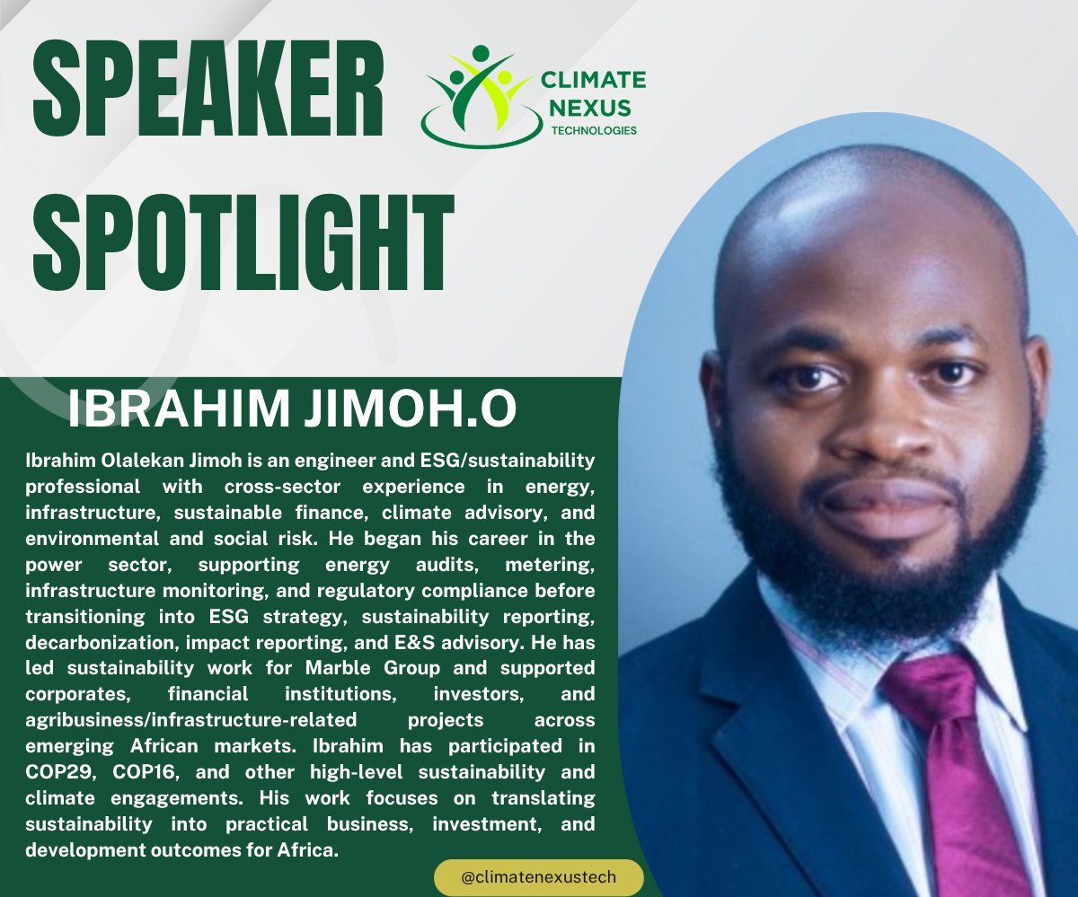 ClimateNexusNG's tweet photo. Behind every meaningful change are people who dare to share their knowledge, inspire others, and turn ideas into action.

Today, we celebrate our incredible facilitators at the 12-Week Climate, ESG &amp; Sustainability Skill Launchpad.

Join us in celebrating our facilitators! https://t.co/ArQnoxHNMr
