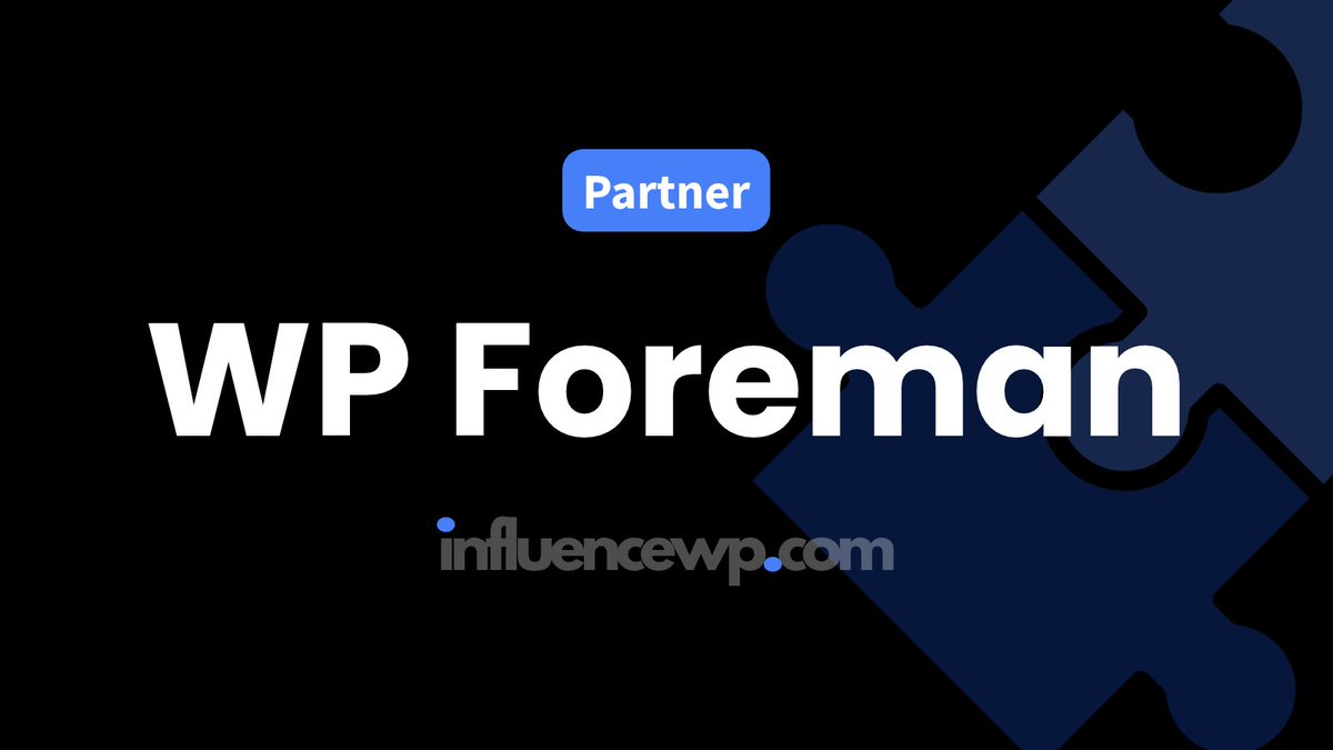 GoInfluenceWP's tweet photo. NEW Partnership 🙌

Get 25% off WP Foreman, which gives agencies and freelancers a single dashboard to oversee every client WordPress site. 

Exclusive Deal. No Affiliate Links.
https://t.co/aSlX8USoC9 https://t.co/Dw6tdBzaEd