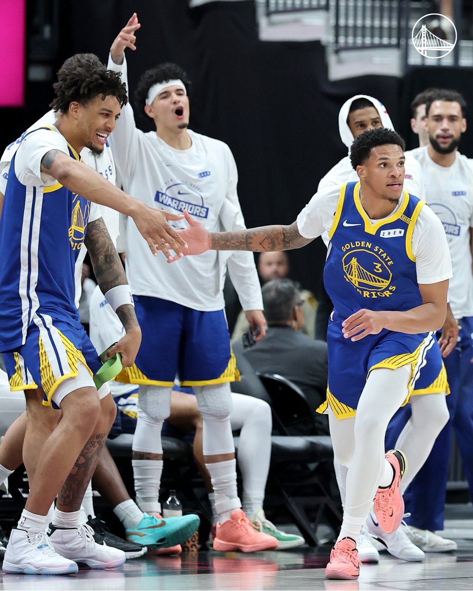 warriors's tweet photo. That’s a wrap on preseason.

We’re back Wednesday for our season opener, #DubNation https://t.co/12qShBgEso