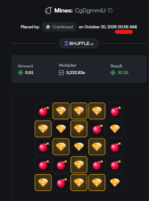 Rollbitcom's tweet photo. @ShuffleUSA Mines

well at least for 9 minutes of this month ;) https://t.co/Pbwl6cZxpf