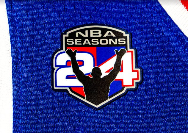SportsCardInv's tweet photo. LeBron James will wear a special “24th Season” jersey patch all throughout the 2026-27 season 👀

The patch gets pulled from his jersey after every single game, and select ones will be embedded into 1-of-1 trading cards 🔥 https://t.co/EGogC7ywgI
