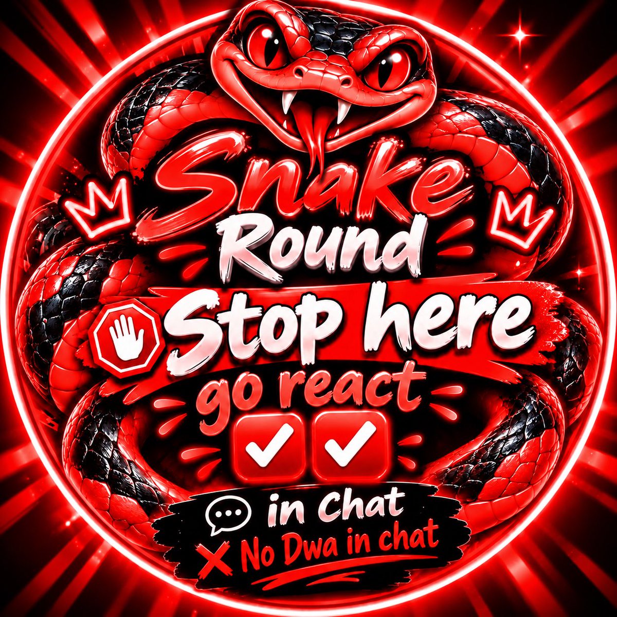 snakeroundcu's tweet photo. 🐍🐍🐍STOP HERE🐍🐍🐍
     🐍🐍GO REACT ✅🐍🐍
🐍🐍NO DWA IN CHAT🐍🐍 https://t.co/sGQyrXo9OO