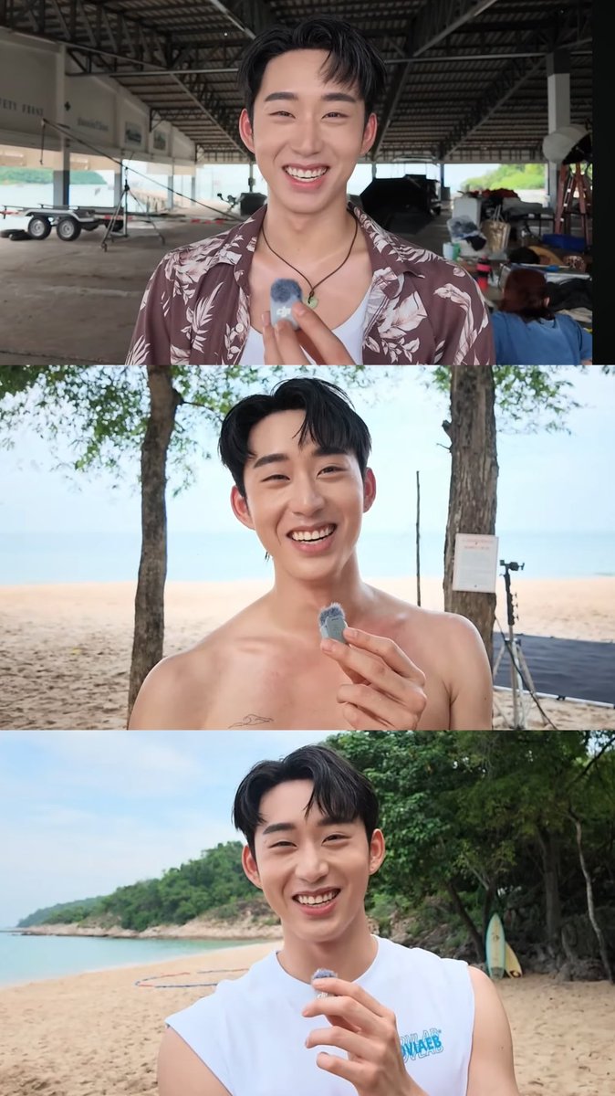 estsuphabestboy's tweet photo. He looks so happy being near water 🥹

#est_rvp https://t.co/tQ3gCeYjdN
